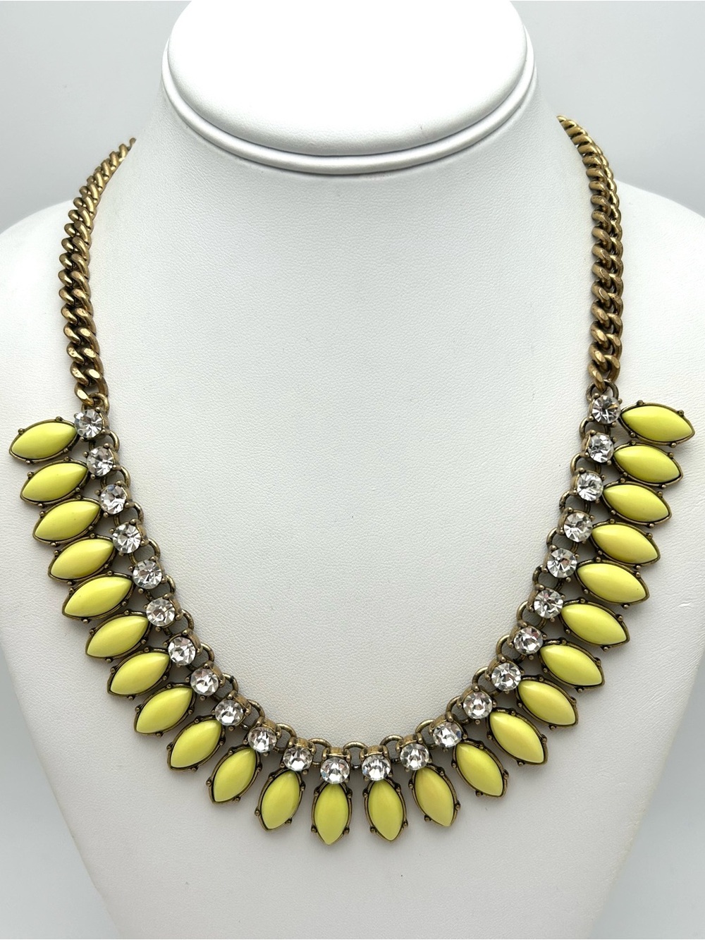 J. Crew Jeweled Yellow Necklace